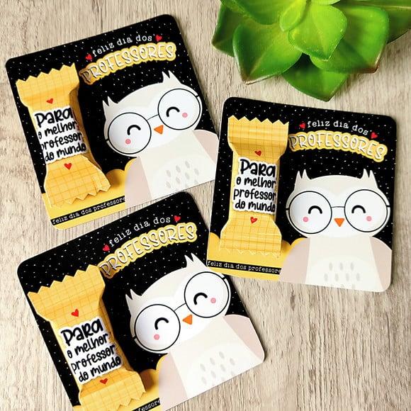 Card com Balinha- Dia dos Professores