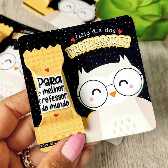 Card com Balinha- Dia dos Professores