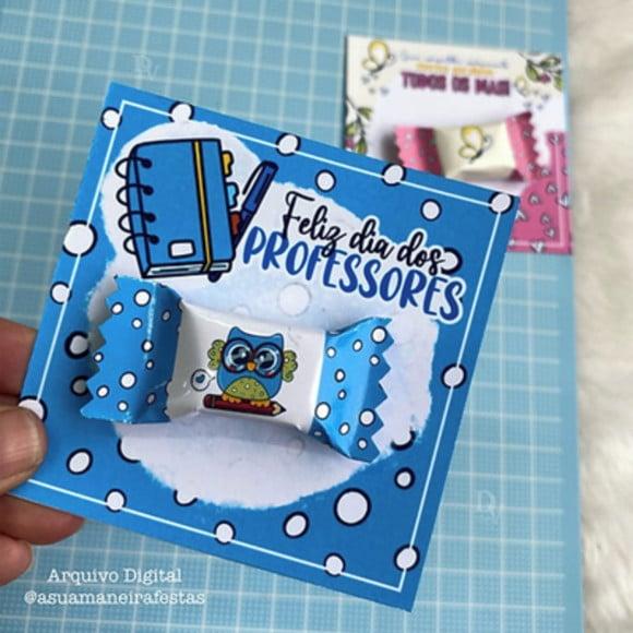 Card Com Balinha- Dia Dos Professores