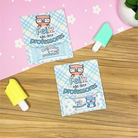 Card Com Balinha- Dia Dos Professores