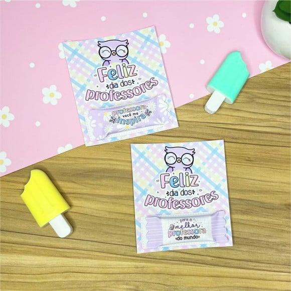 Card Com Balinha- Dia Dos Professores