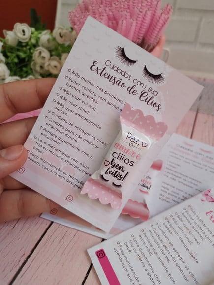 Card com Balinha- Extenção de Cílios