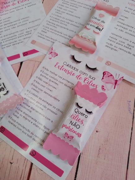 Card com Balinha- Extenção de Cílios