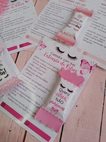Card com Balinha- Extenção de Cílios