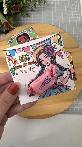 Card com Balinha- Festa Junina