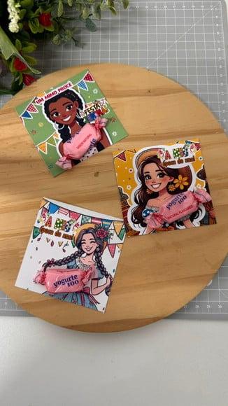 Card com Balinha- Festa Junina