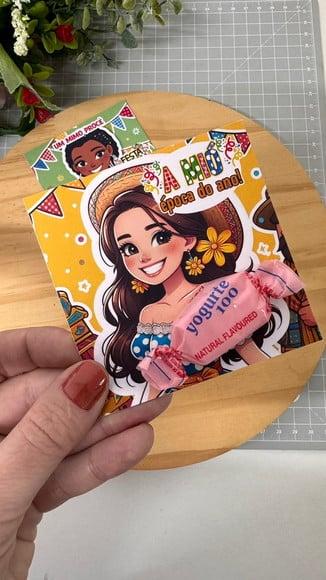 Card com Balinha- Festa Junina