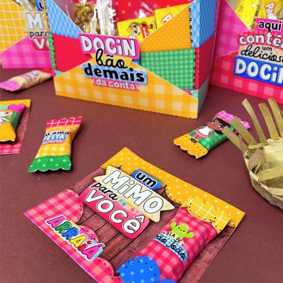 Card com Balinha- Festa Junina