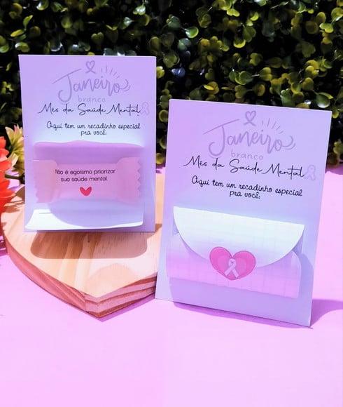 Card com Balinha- Janeiro Branco