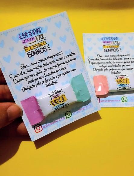 Card com Balinha- Mimo cliente