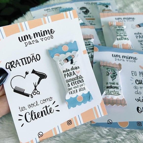 Card com Balinha- Mimo Cabelereiro