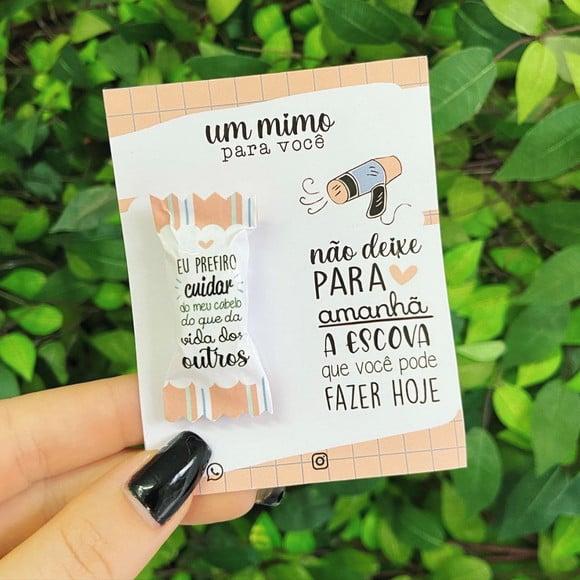 Card com Balinha- Mimo Cabelereiro