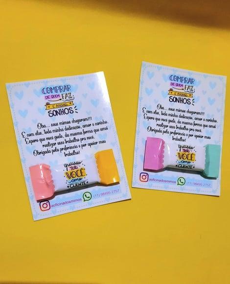 Card com Balinha- Mimo cliente