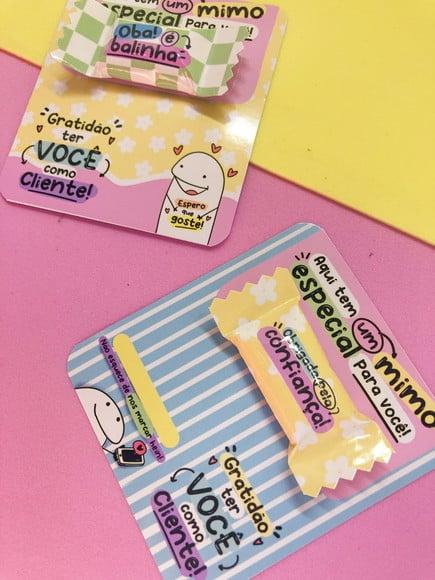 Card com Balinha- Mimo Cliente