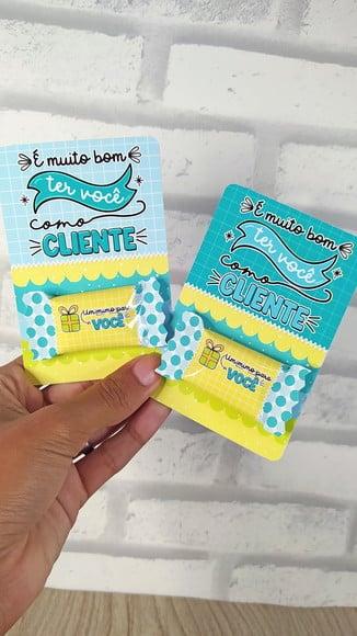 Card Com Balinha- Mimo Cliente