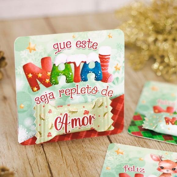 Card com Balinha- Natal