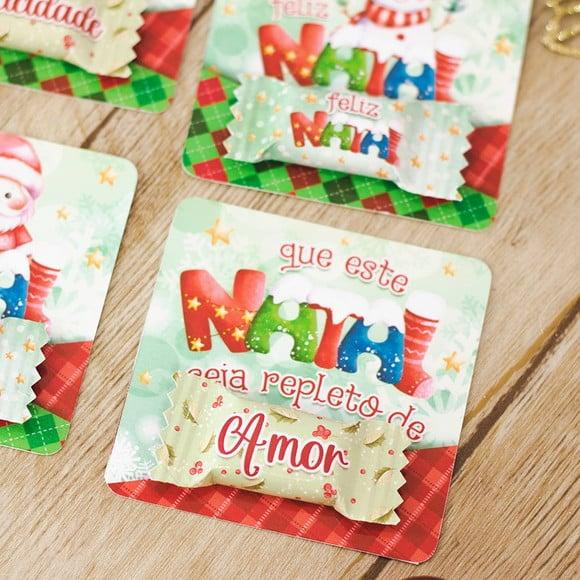 Card com Balinha- Natal