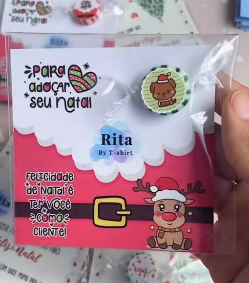 Card com Balinha- Natal