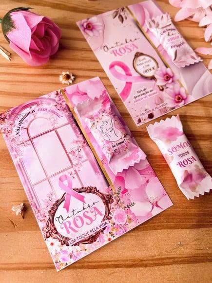 Card com Balinha- Outubro Rosa