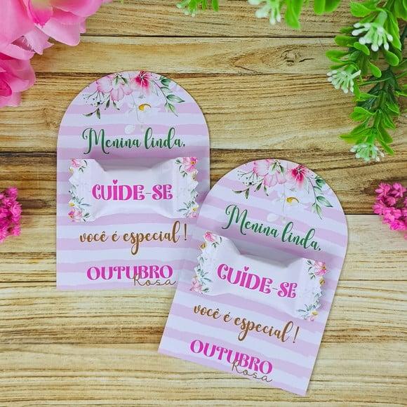 Card com Balinha- Outubro Rosa