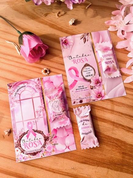 Card com Balinha- Outubro Rosa