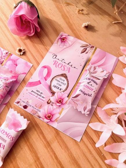 Card com Balinha- Outubro Rosa
