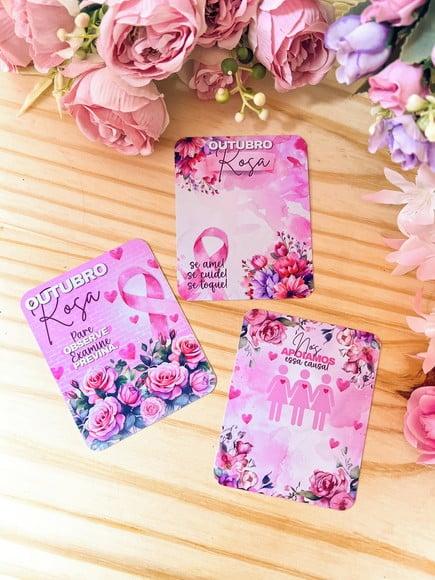 Card com Balinha- Outubro Rosa