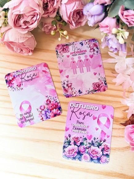 Card com Balinha- Outubro Rosa