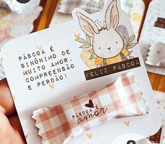 Card com Balinha- Páscoa