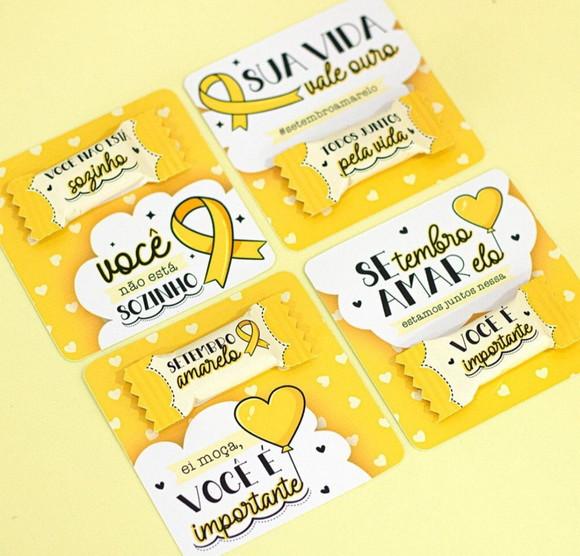 Card com Balinha- Setembro Amarelo