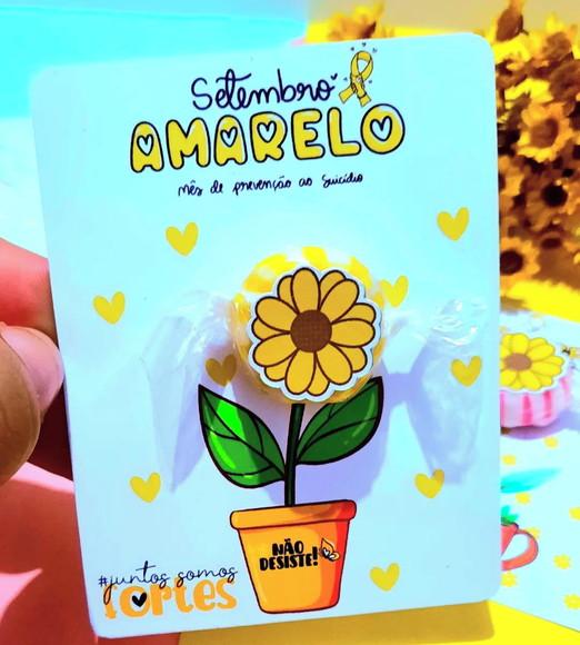Card com Balinha- Setembro Amarelo