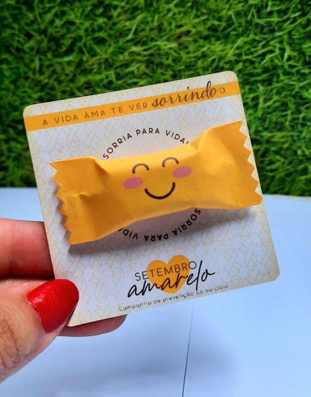 Card com Balinha- Setembro Amarelo