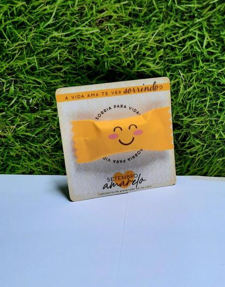 Card com Balinha- Setembro Amarelo