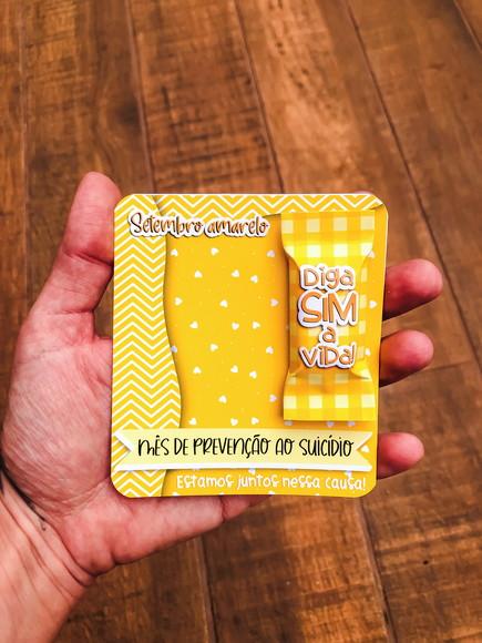 Card com Balinha- SETEMBRO AMARELO