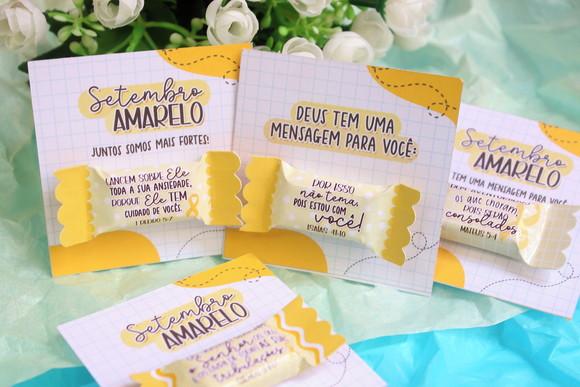 Card com Balinha- Setembro Amarelo --leia Descrição!