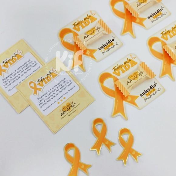 Card com Balinha- Setembro Amarelo -leia Descrição!