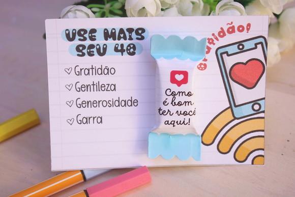 Card com Balinha- Volta as Aulas