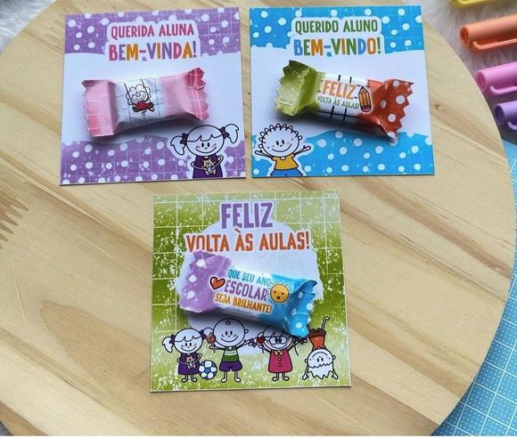 Card com Balinha- Volta as Aulas