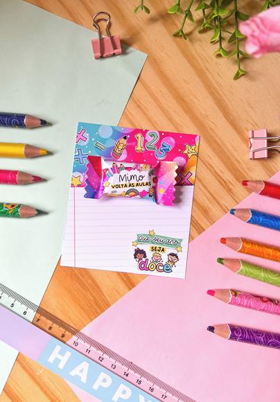 Card com Balinha- Volta as Aulas