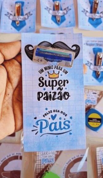 Card com Barbeador- Dia dos Pais
