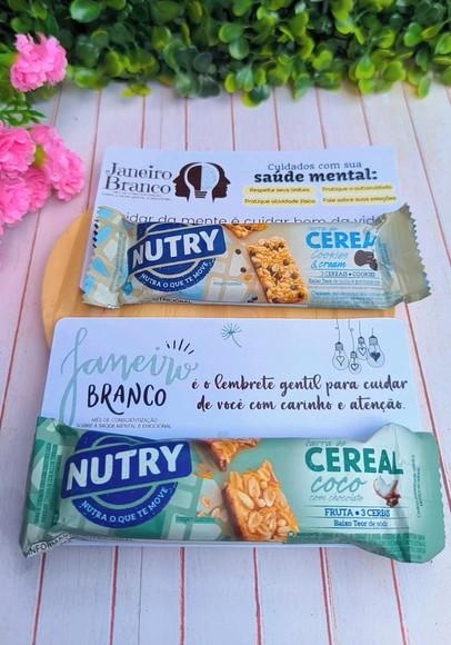 Card com Barrinha de Cereal- Janeiro Branco