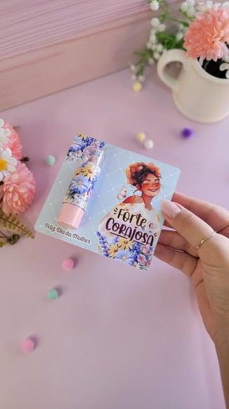 Card com Batom- Dia da Mulher
