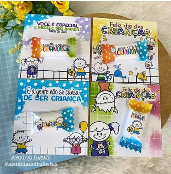 Card com Bis- Dia das Crianças