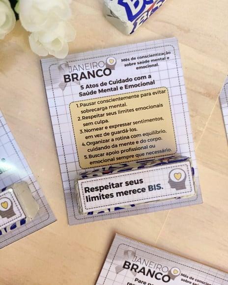 Card com Bis- Janeiro Branco