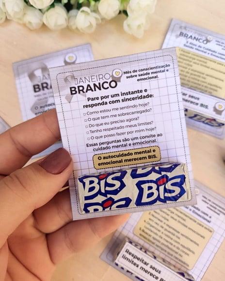 Card com Bis- Janeiro Branco