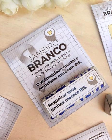 Card com Bis- Janeiro Branco