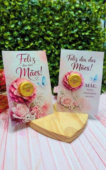 Card com Bombom Alpino- Dia das Mães