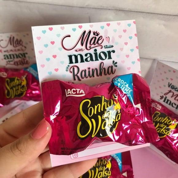 Card com Bombom- Dia das Mães