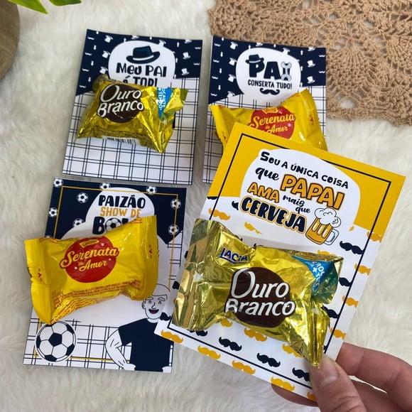 Card com Bombom- Dia dos Pais