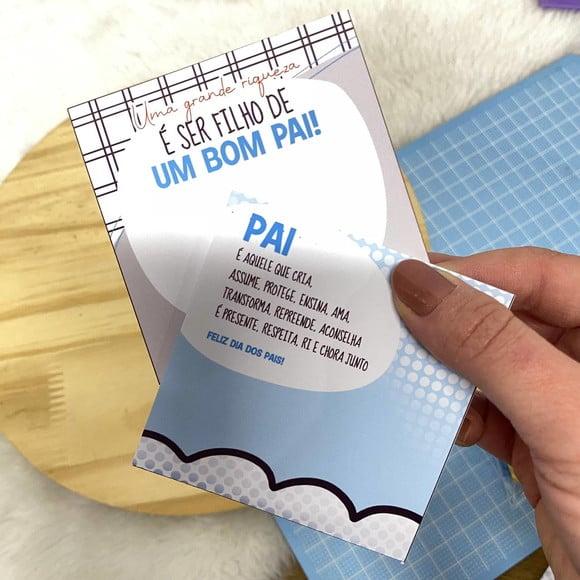 Card com Bombom- Dia dos Pais
